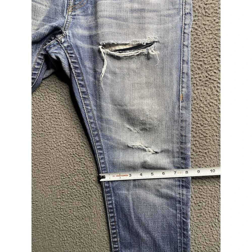 Vintage Y2K True Religion Zach Mens Jeans Straight Button Fly W32 L32 USA Made